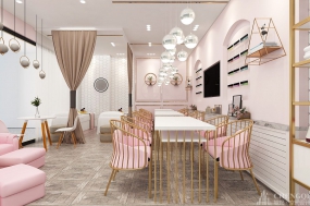 美甲美睫店空間設(shè)計(jì)布局圖,美甲美睫店空間設(shè)計(jì)效果圖