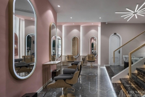 理發(fā)店空間設(shè)計案例圖,理發(fā)店空間設(shè)計圖片