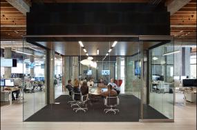 loft會(huì)議室玻璃隔斷裝修效果圖片