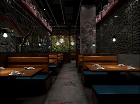 湘菜飯店大廳設(shè)計裝修效果圖片,湘菜飯店大廳,湘菜飯店