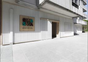 東南亞風(fēng)格spa會(huì)所灰色地磚裝修