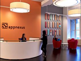 復(fù)式寫字樓辦公室前臺裝修效果圖