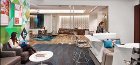 公司過道布藝吊頂裝修效果圖片