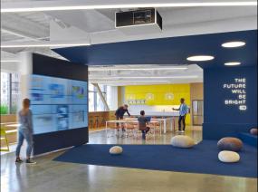 現(xiàn)代風(fēng)格小型寫字樓室內(nèi)裝修效果圖