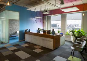 專業(yè)貿(mào)易公司前臺(tái)裝修設(shè)計(jì)圖片