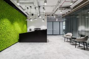 最新貿(mào)易公司前臺(tái)設(shè)計(jì)裝飾效果圖片