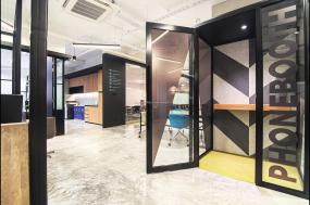 貿(mào)易公司玻璃隔斷裝飾效果圖