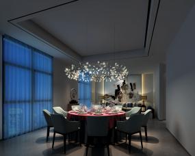 最新中式快餐店裝飾效果圖