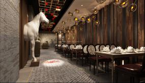 最新中式快餐店裝修設(shè)計(jì)圖片