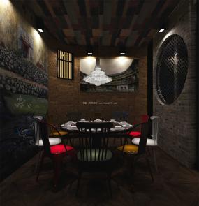 菜館設(shè)計(jì)裝飾效果圖