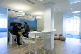 石膏板辦公室隔斷裝修裝潢效果圖