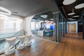 辦公室成品玻璃隔斷裝飾效果圖