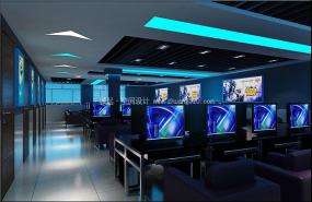 高檔主題網(wǎng)咖裝修效果圖