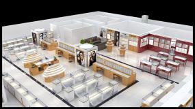 最新專(zhuān)業(yè)眼鏡店裝飾實(shí)景圖