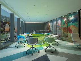 辦公室隔斷墻裝修圖片