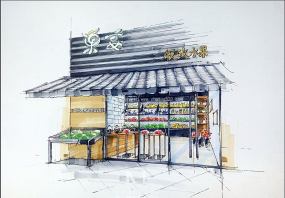 水果店裝潢設(shè)計(jì)效果圖片