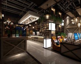 高檔網(wǎng)咖裝修效果圖