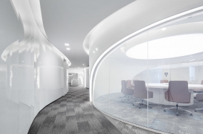 日本風(fēng)格的辦公前臺裝修圖