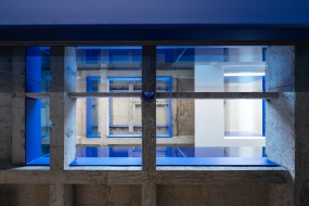 中式大辦公室吊頂裝修效果圖